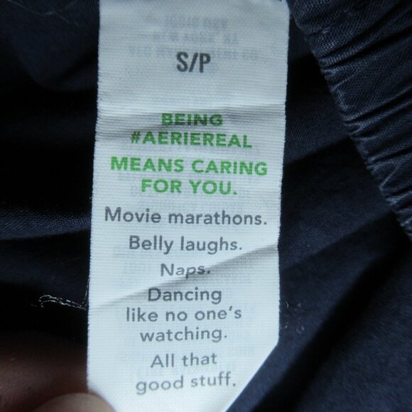 Aerie Navy Blue ‘Go-For-It’ 100% Cotton High-Waist Cargo Pants | Size Small - Picture 8 of 10